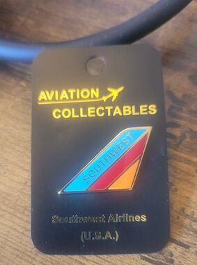 Southwest Airlines Enamel Pin - Blue, Red, Orange